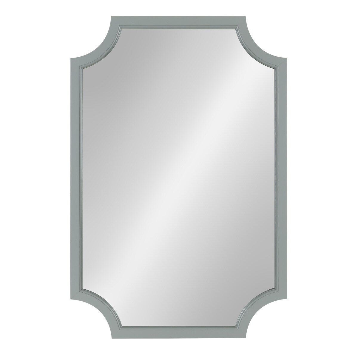 Kate and Laurel Hogan Scalloped Wood Framed Mirror