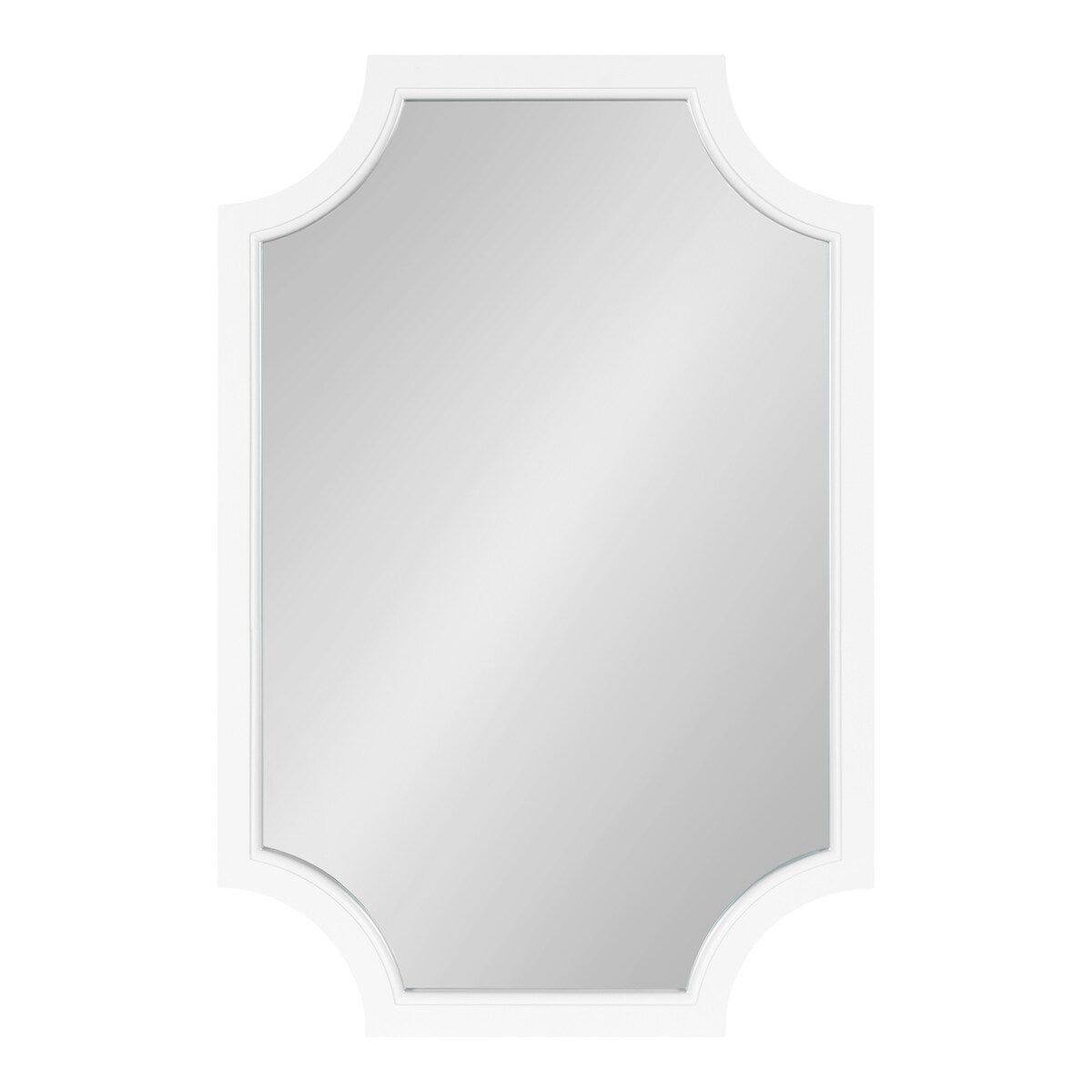 Kate and Laurel Hogan Scalloped Wood Framed Mirror