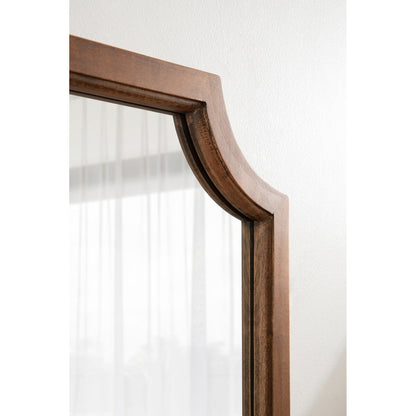 Kate and Laurel Hogan Scalloped Wood Framed Mirror