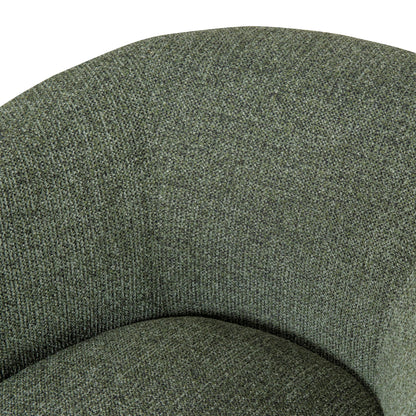 Amity Fabric Armchair - Coral Dark Green