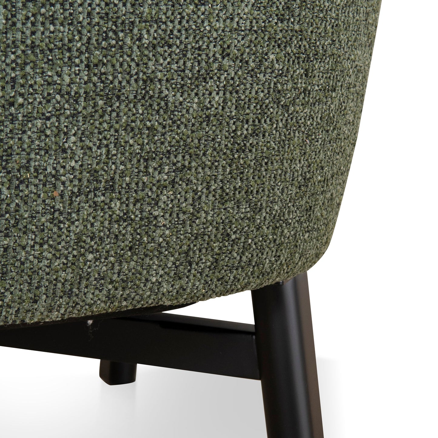 Amity Fabric Armchair - Coral Dark Green