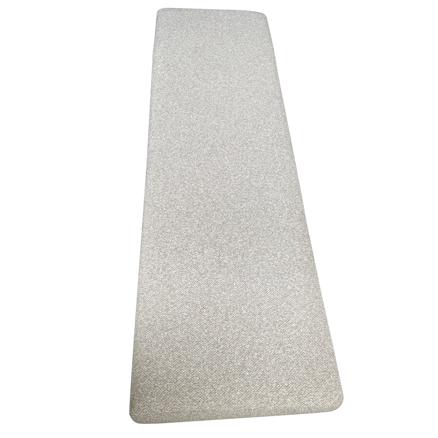 Brittan 1.5m Brushed Gold Ottoman - Clay Grey