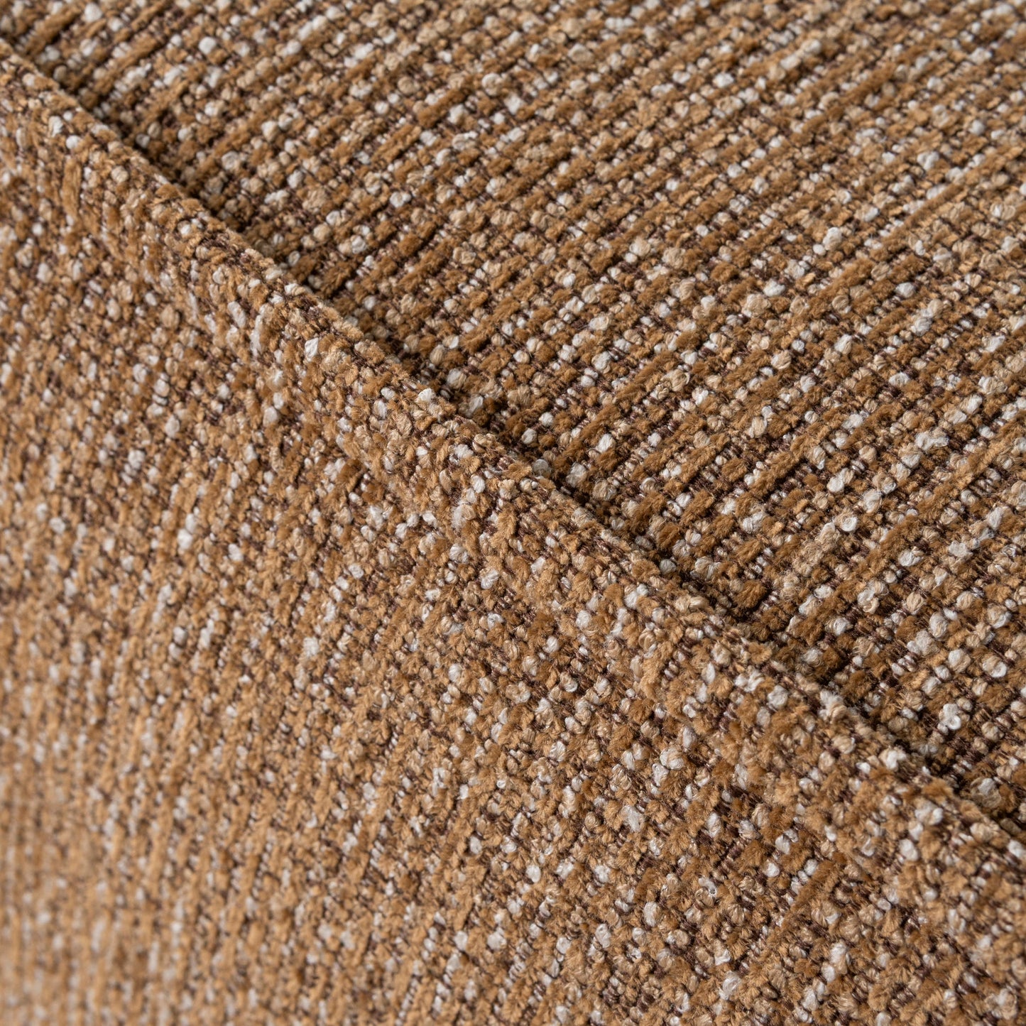 Bucha 3 Seater Fabric Sofa - Almond Brown