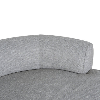 Carina Right Chaise Sofa - Chrome Grey