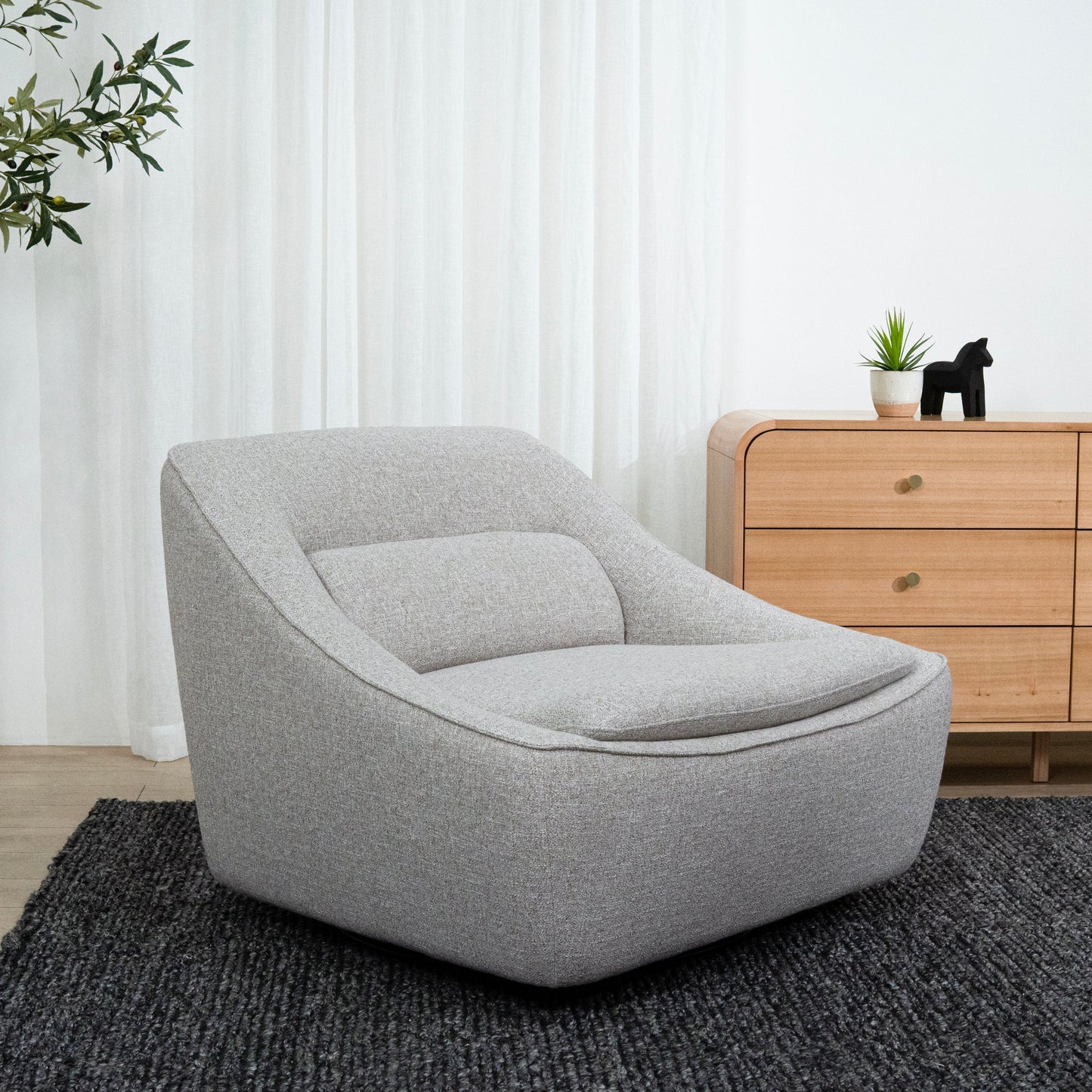 Cove Lounge Chair - Warm Taupe