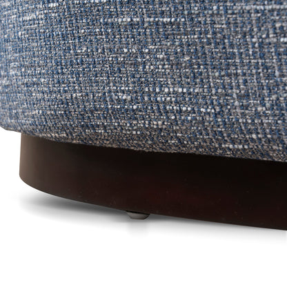 Aldona 1.8m Long Ottoman - Prussian Blue