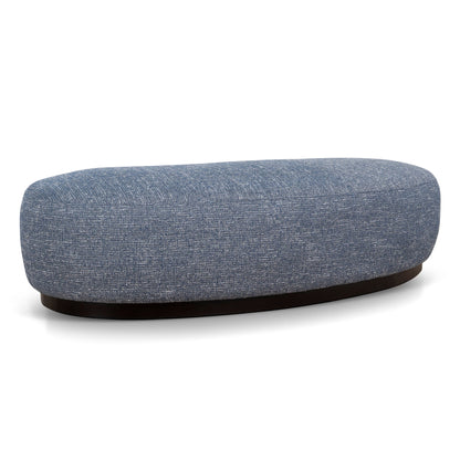 Aldona 1.8m Long Ottoman - Prussian Blue