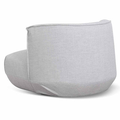 Alita Fabric Lounge Chair - Passive Grey