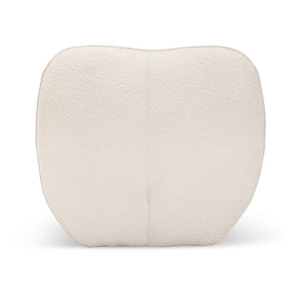 Dale Lounge Chair - Ivory White Boucle