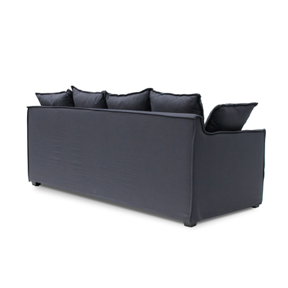 Candice 3 Seater Fabric Sofa - Charcoal Linen - Last One