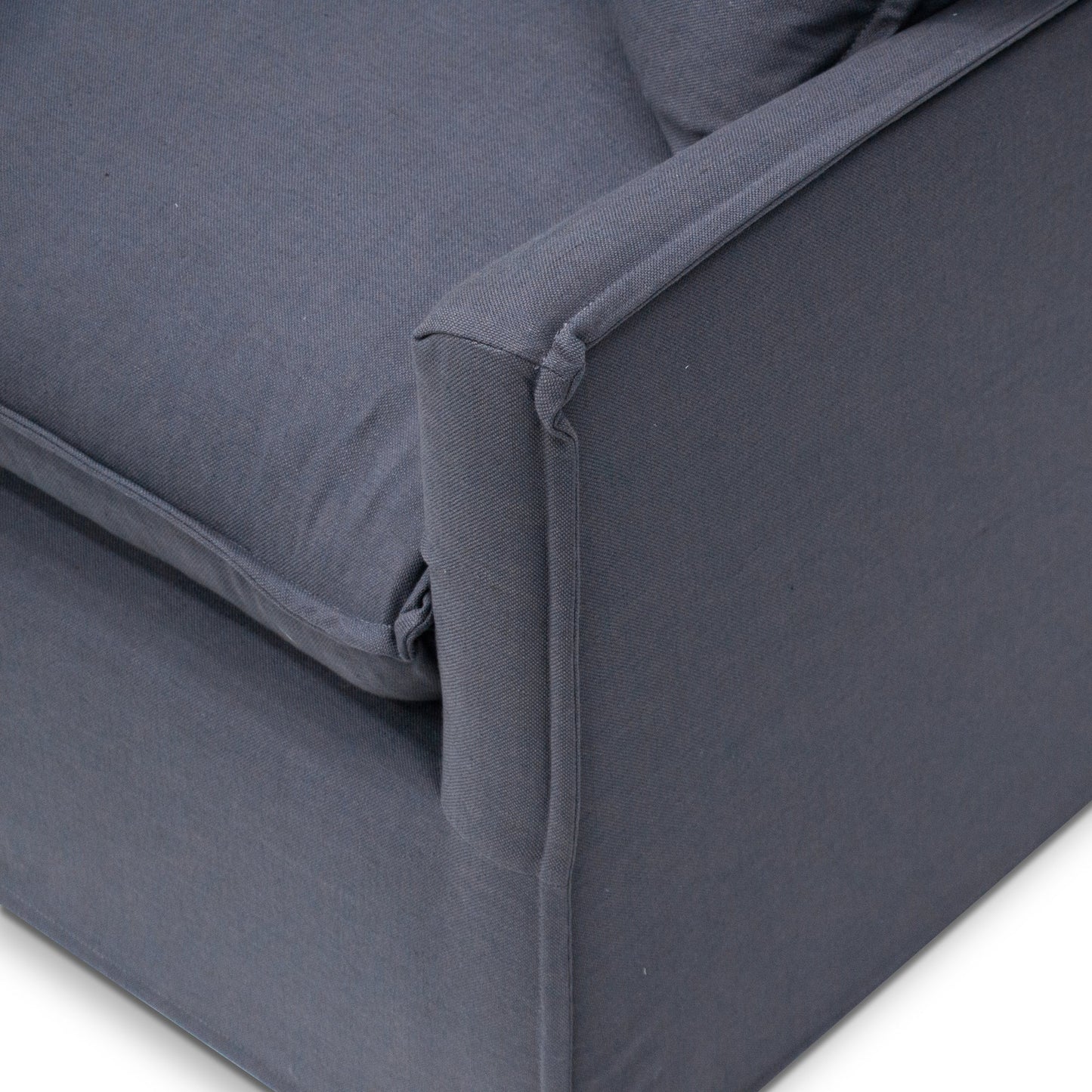 Candice 3 Seater Fabric Sofa - Charcoal Linen - Last One
