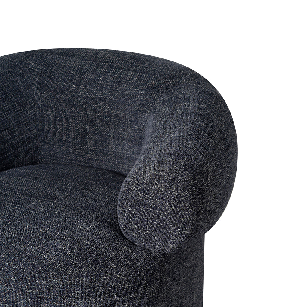 Caradoc Fabric Armchair - Moss Navy