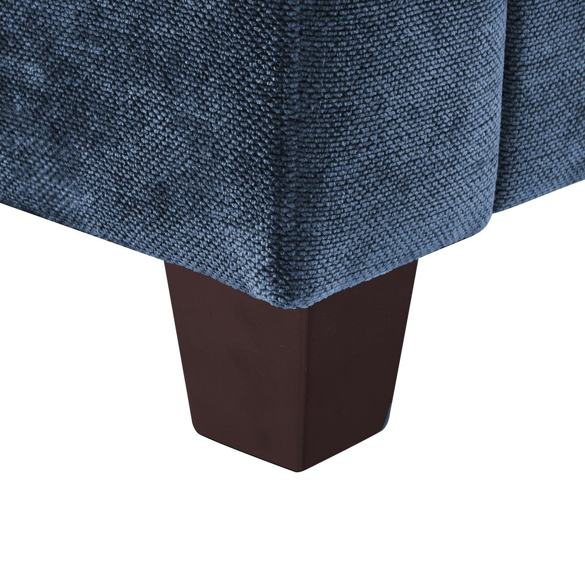 LUE BONA 81 Modern Corduroy 3 Seater Sofa, Polyester Rectangle Upholstered Sofa with Wood Base for Living Room