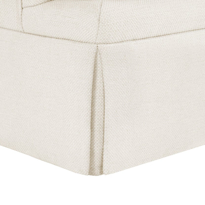 LUE BONA Deep Seat Single Sofa Fabric Swivel Armchair, Single-Seater Living Room Accent Chair
