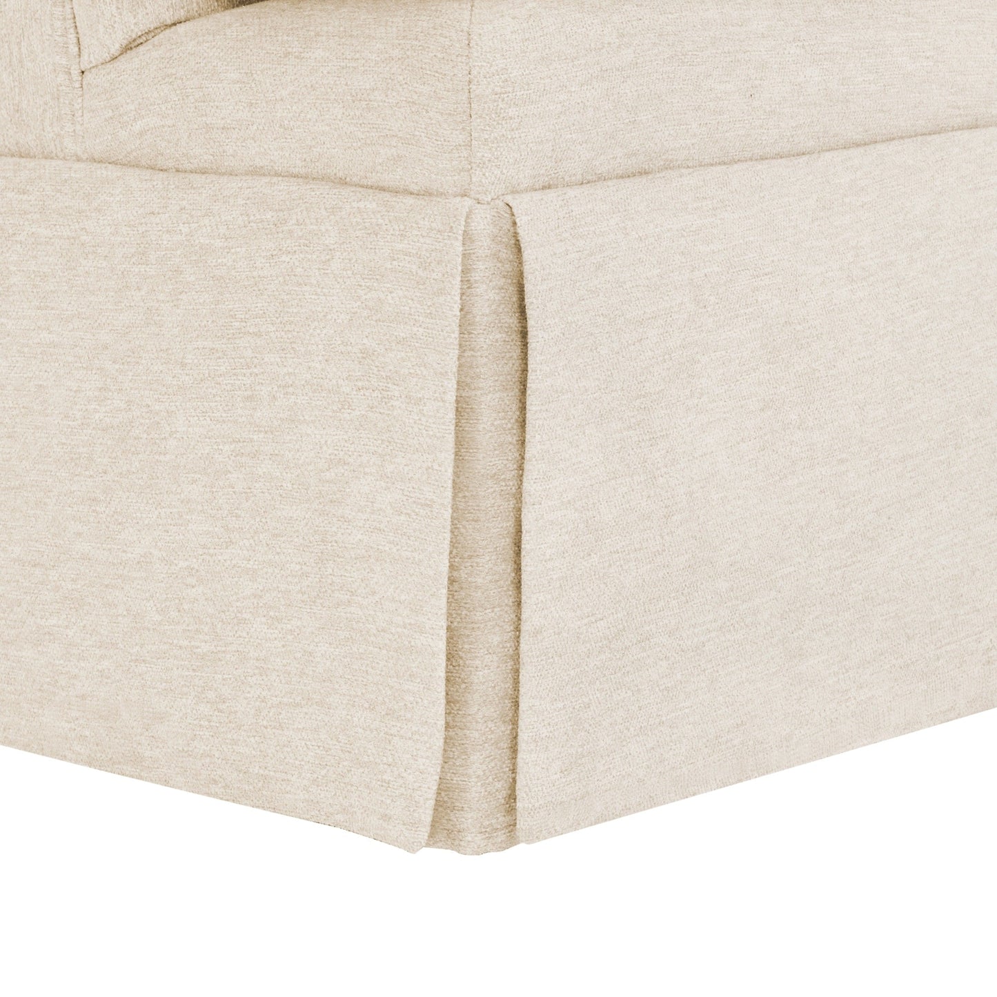 LUE BONA Deep Seat Single Sofa Fabric Swivel Armchair, Single-Seater Living Room Accent Chair