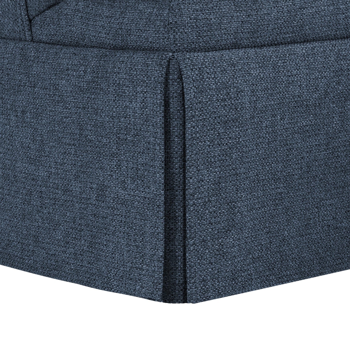 LUE BONA Deep Seat Single Sofa Fabric Swivel Armchair, Single-Seater Living Room Accent Chair