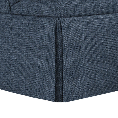 LUE BONA Deep Seat Single Sofa Fabric Swivel Armchair, Single-Seater Living Room Accent Chair