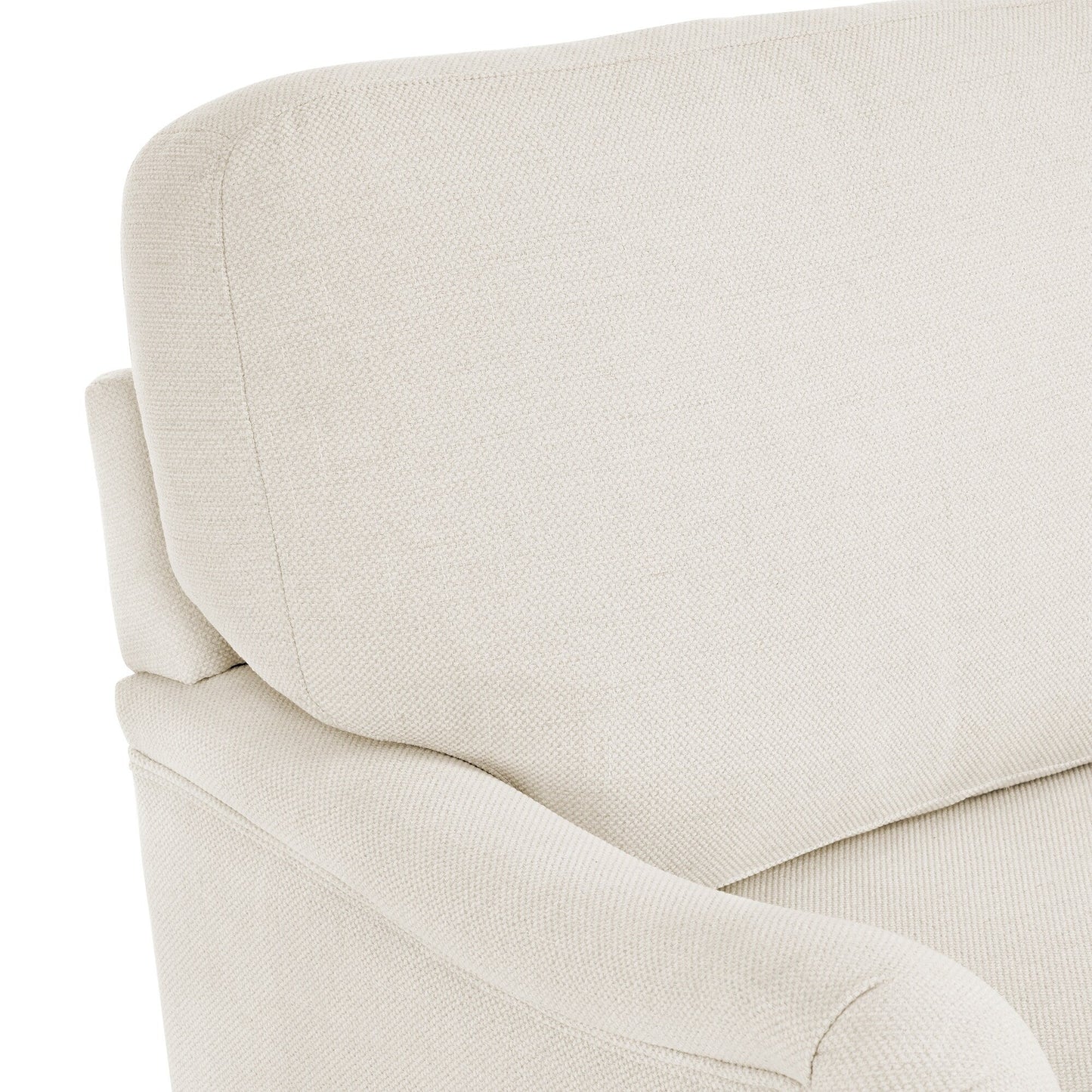 LUE BONA Deep Seat Single Sofa Fabric Swivel Armchair, Single-Seater Living Room Accent Chair
