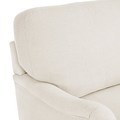 LUE BONA Deep Seat Single Sofa Fabric Swivel Armchair, Single-Seater Living Room Accent Chair