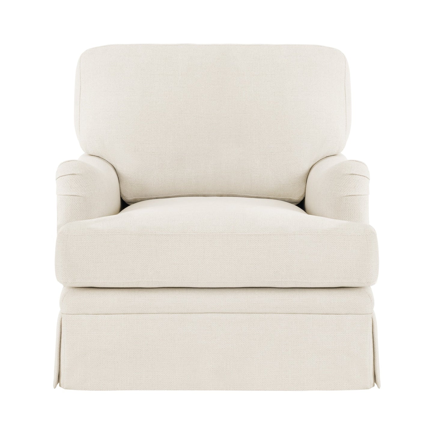 LUE BONA Deep Seat Single Sofa Fabric Swivel Armchair, Single-Seater Living Room Accent Chair