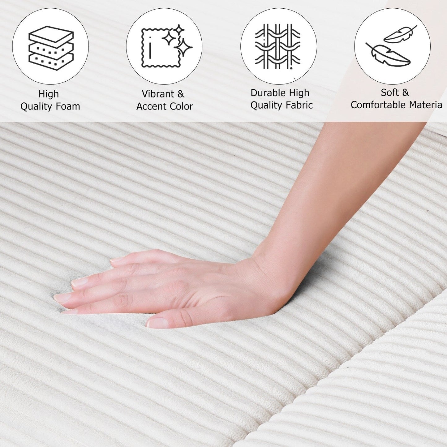 82.7 Sofas for Living Room, Comfy Love Seat Couches, Corduroy Loveseat Sofa,, Easy Assembly for Small Spaces