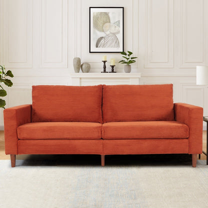 82.7 Sofas for Living Room, Comfy Love Seat Couches, Corduroy Loveseat Sofa,, Easy Assembly for Small Spaces