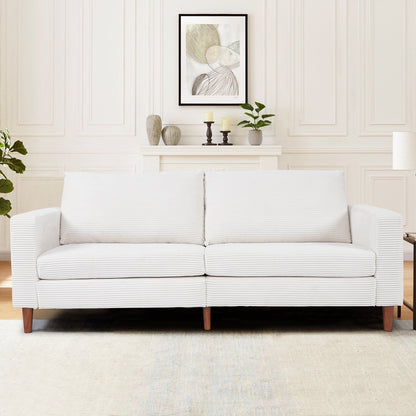 82.7 Sofas for Living Room, Comfy Love Seat Couches, Corduroy Loveseat Sofa,, Easy Assembly for Small Spaces