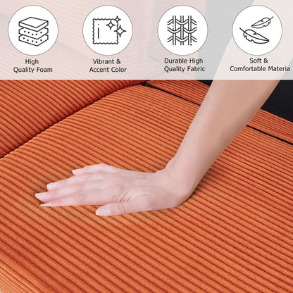 82.7 Sofas for Living Room, Comfy Love Seat Couches, Corduroy Loveseat Sofa,, Easy Assembly for Small Spaces