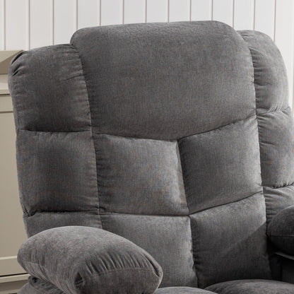 Massage Rocker Recliner Chair Rocking Chairs for Adults Oversized with 2 Cup Holders, USB Charge Port Soft Features a Manual Mas