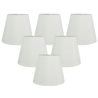 Meriville Faux Silk Clip On Chandelier Lamp Shades, 4-inch by 6-inch by 5-inch