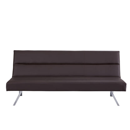 Modern Futon Sofa Bed, Convertible Sofa Futon, Split Back Linen Sleeper Couch for Living Room