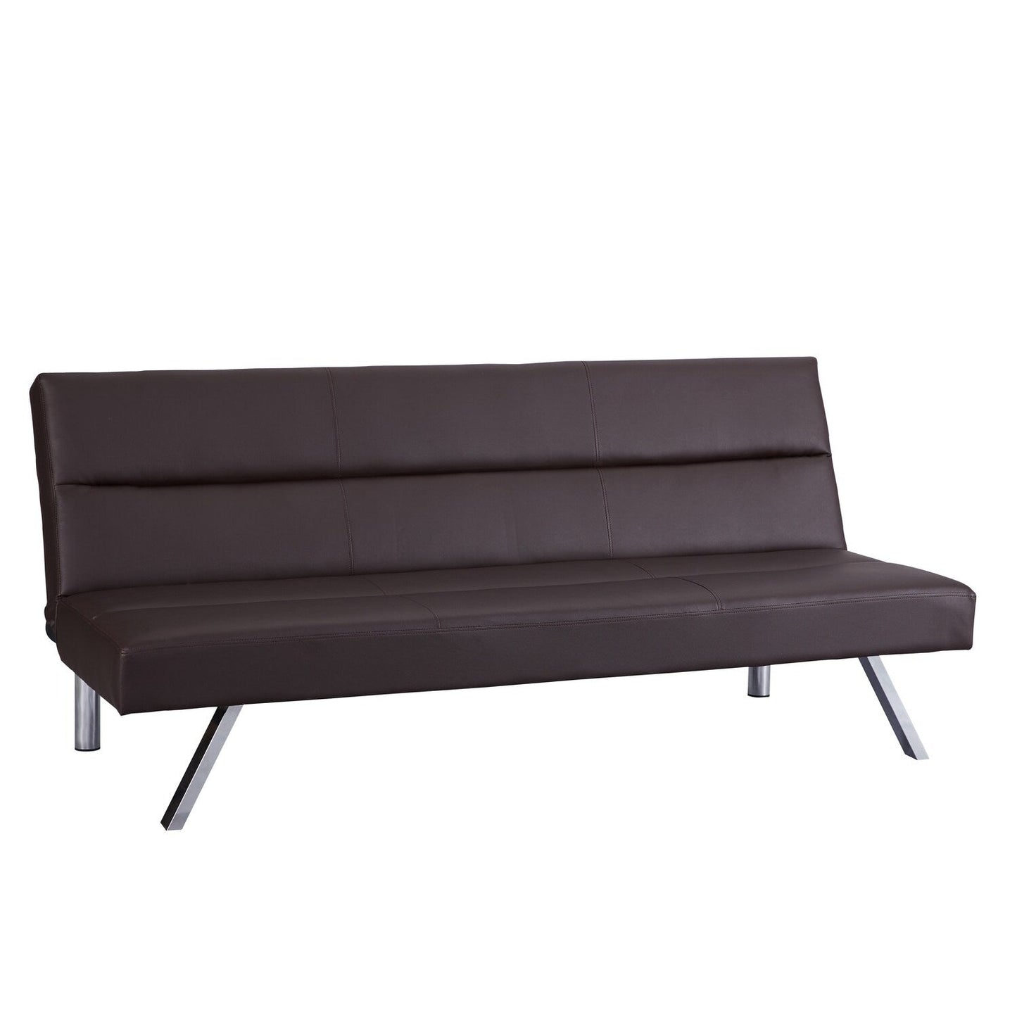 Modern Futon Sofa Bed, Convertible Sofa Futon, Split Back Linen Sleeper Couch for Living Room