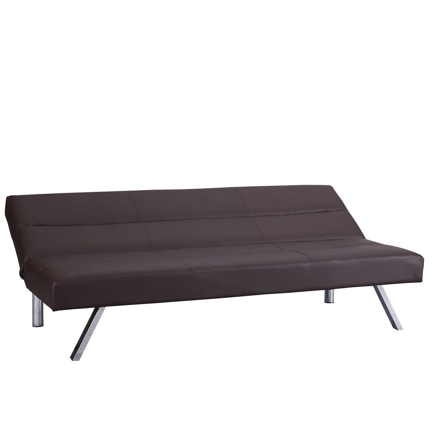 Modern Futon Sofa Bed, Convertible Sofa Futon, Split Back Linen Sleeper Couch for Living Room