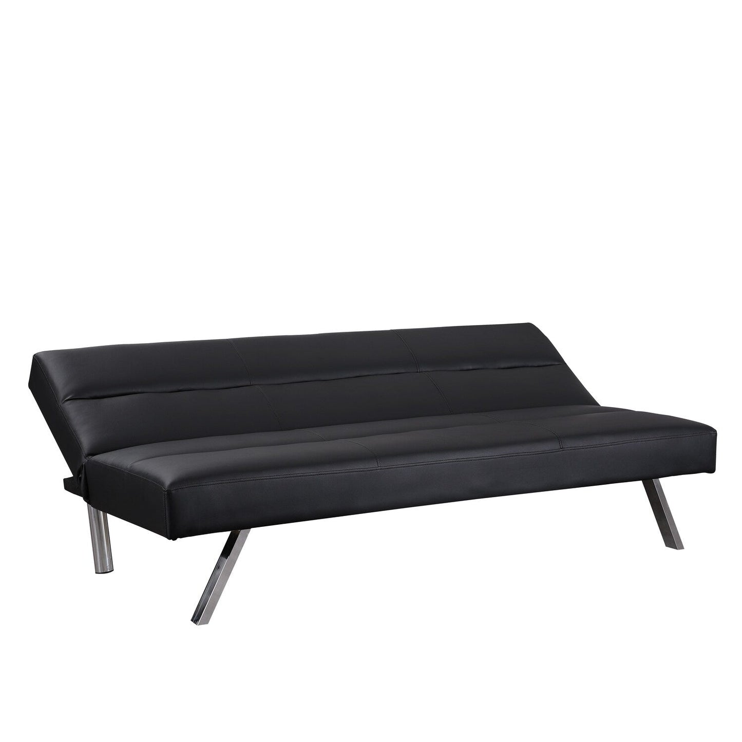 Modern Futon Sofa Bed, Convertible Sofa Futon, Split Back Linen Sleeper Couch for Living Room