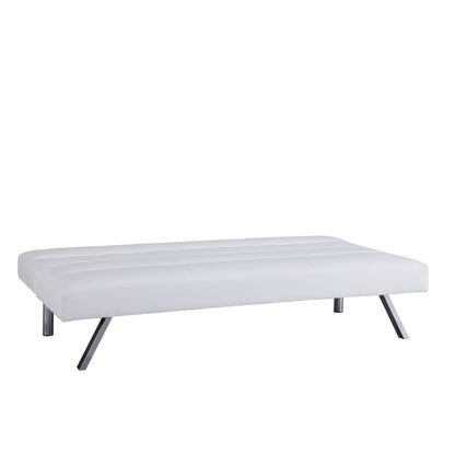 Modern Futon Sofa Bed, Convertible Sofa Futon, Split Back Linen Sleeper Couch for Living Room