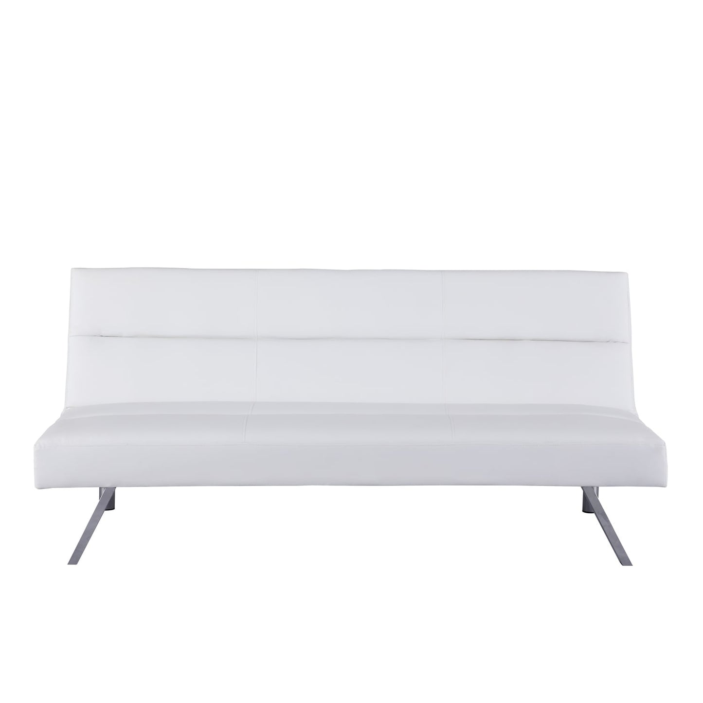 Modern Futon Sofa Bed, Convertible Sofa Futon, Split Back Linen Sleeper Couch for Living Room