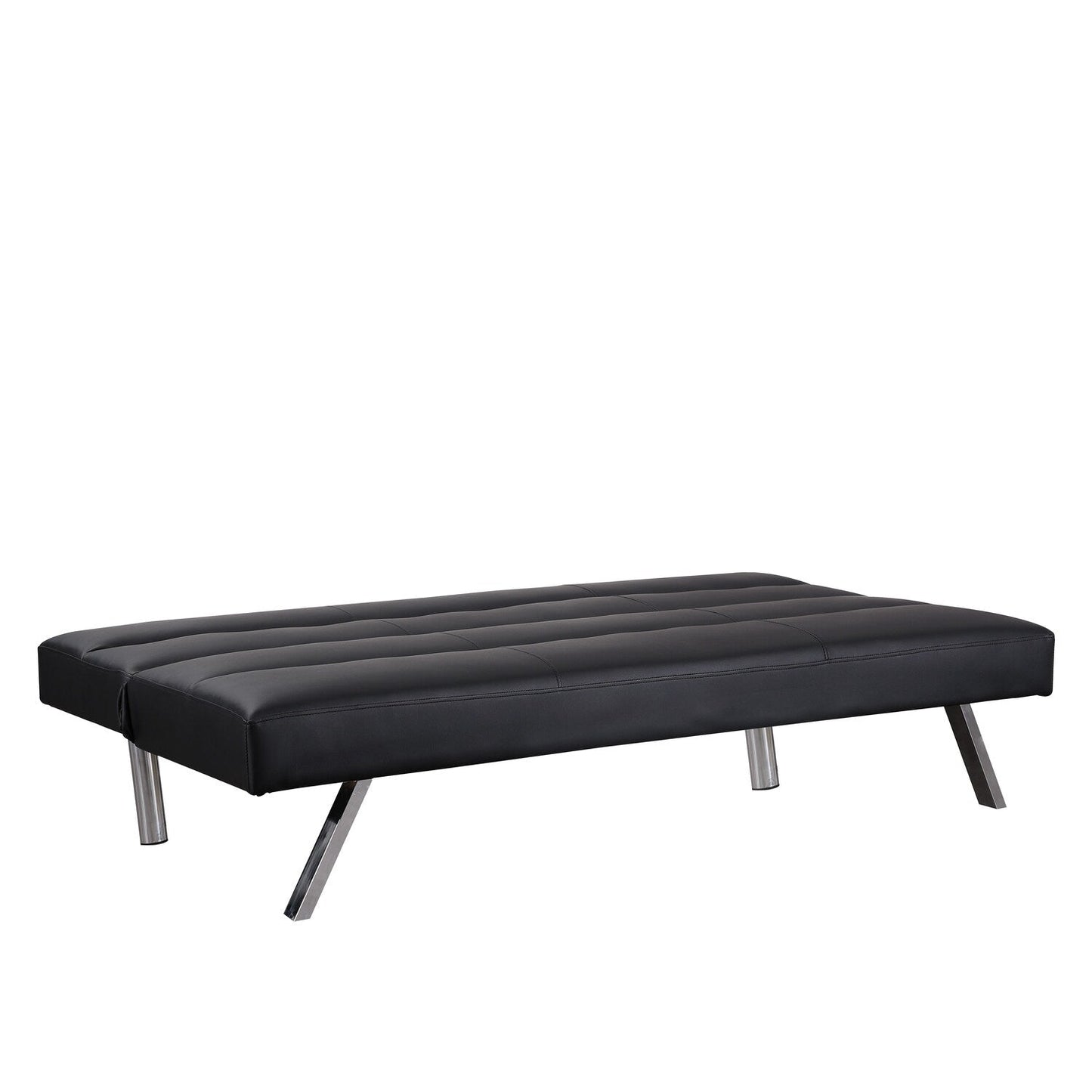 Modern Futon Sofa Bed, Convertible Sofa Futon, Split Back Linen Sleeper Couch for Living Room