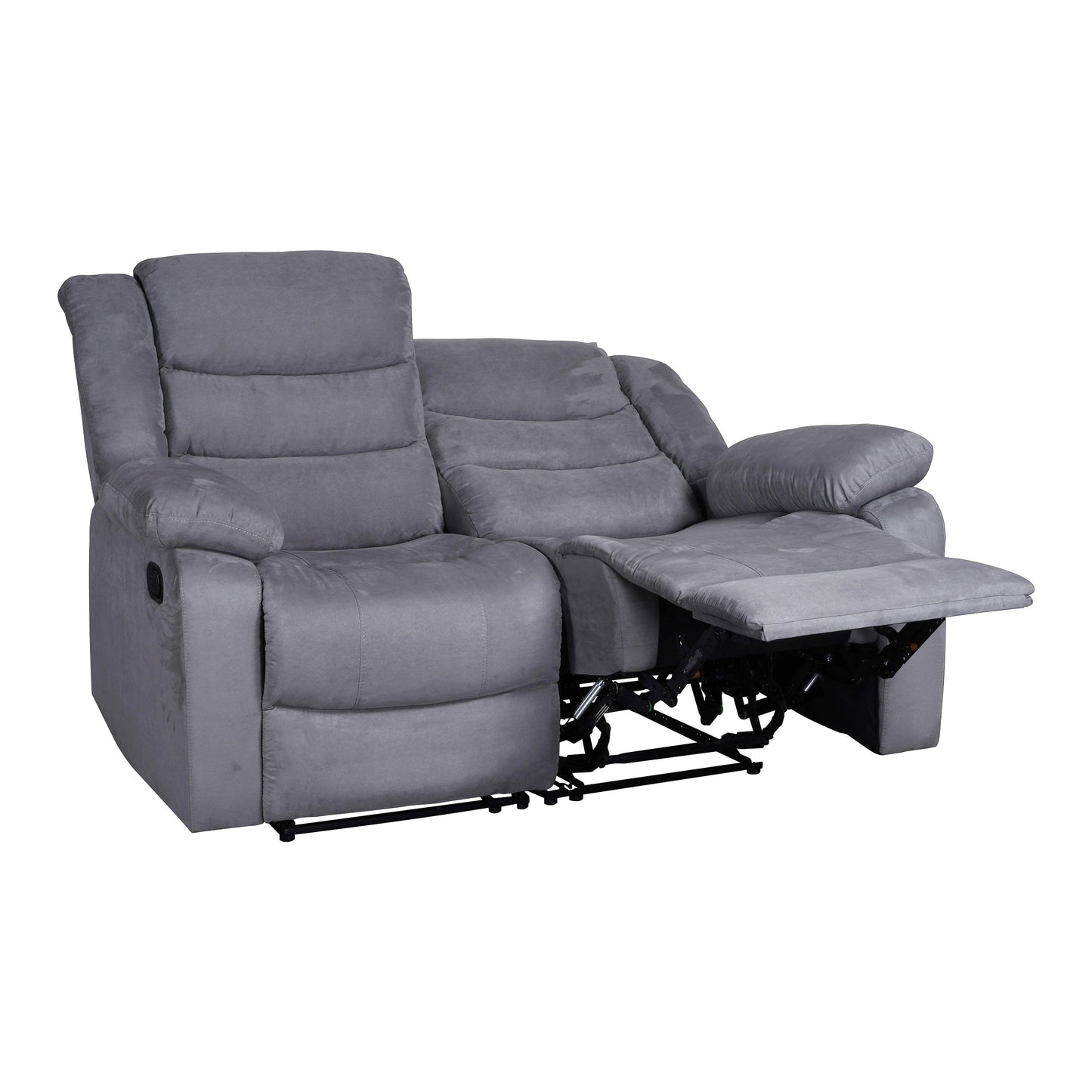 Modern 3-Piece Manual Reclining Living Room Sofa Set with Dropdown Table and Console