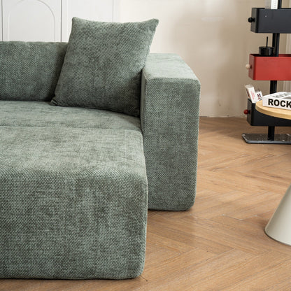 Modular cross-section with L-shaped lounge chair, cloud sofa, living room, bedroom soft cushion sofa - no installation required