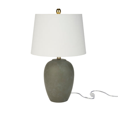 Nourison 23 Unglazed Ceramic Jar Table Lamp