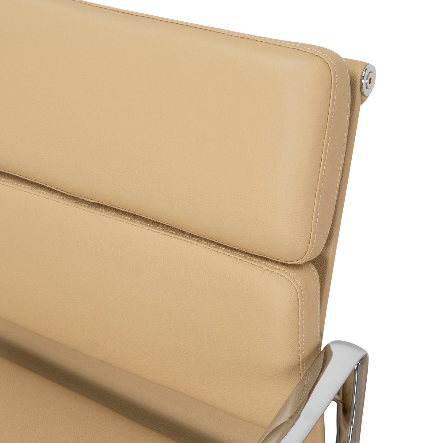 Ashton Low Back Office Chair - Light Brown Leather
