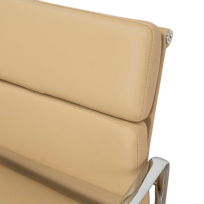 Ashton Low Back Office Chair - Light Brown Leather