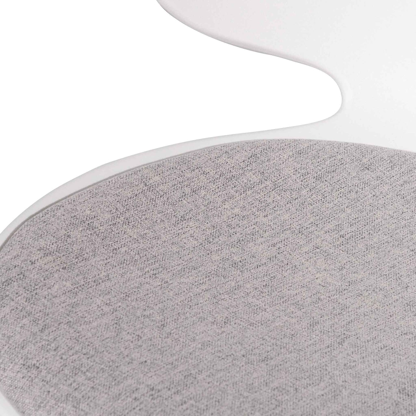 Betrillo White Office Chair - Light Grey Seat
