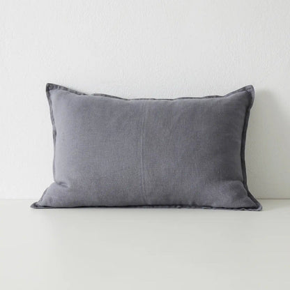 Como Linen Stonewashed Vintage Look Lumbar Cushion