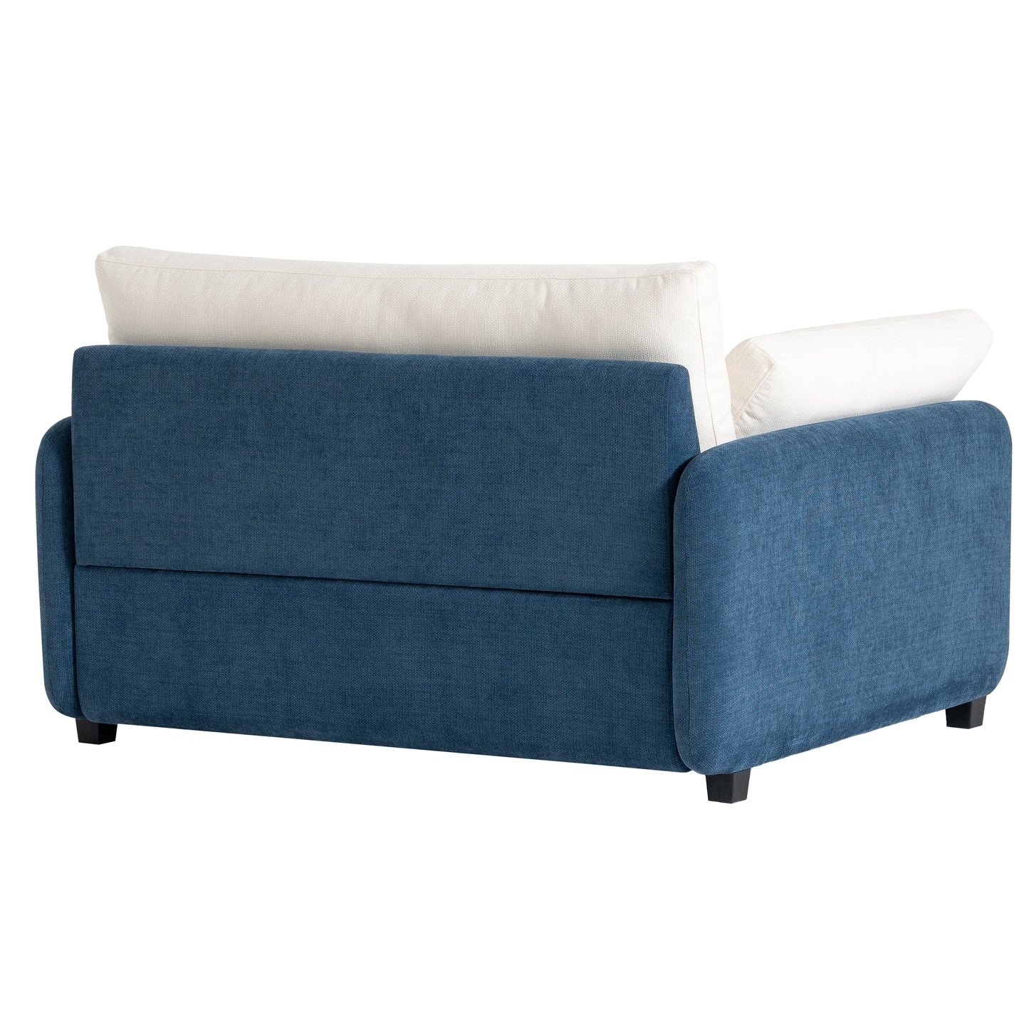 Oversized Chenille Single Sofa Chair â?Wide and Deep Seat Accent Chair with Throw Pillows by Harper&Bright Designs