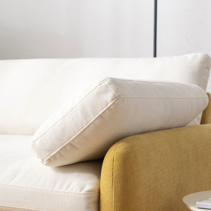 Oversized Chenille Single Sofa Chair â?Wide and Deep Seat Accent Chair with Throw Pillows by Harper&Bright Designs