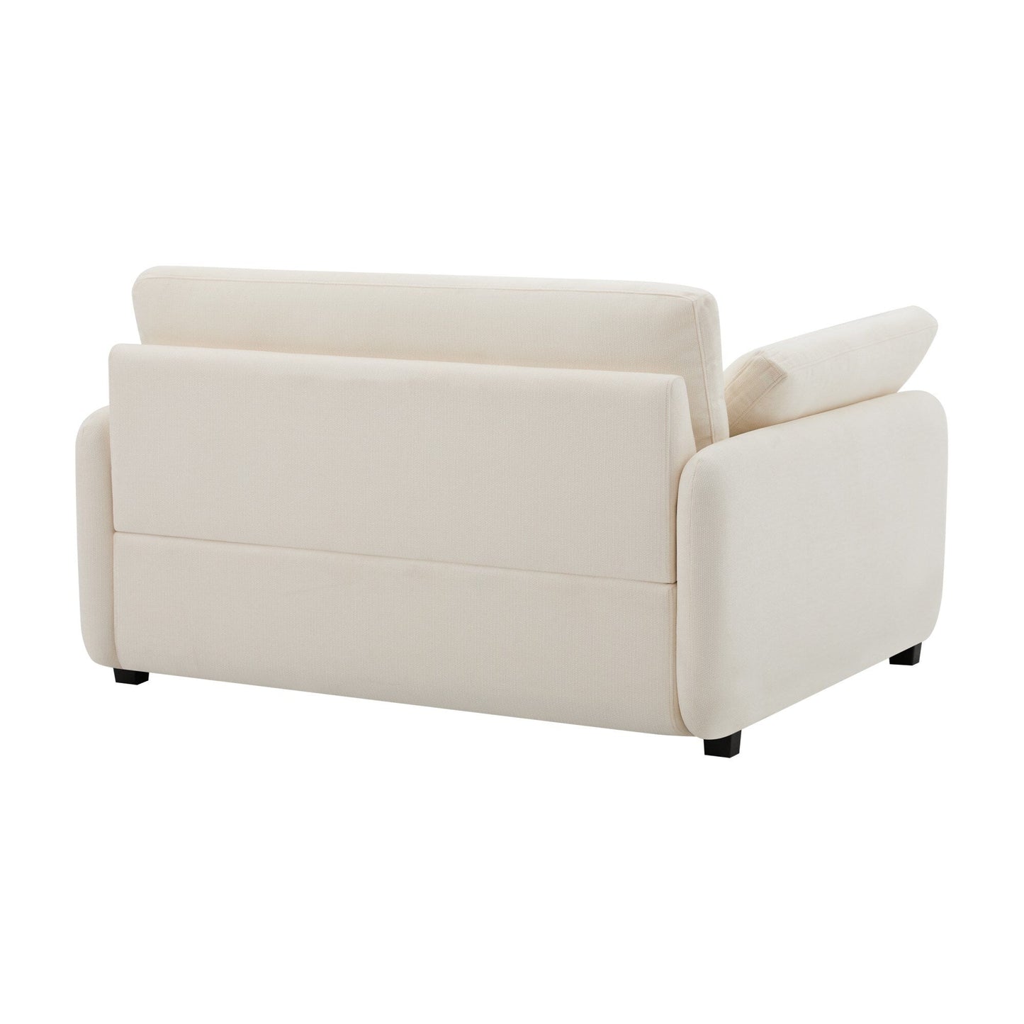 Oversized Chenille Single Sofa Chair â?Wide and Deep Seat Accent Chair with Throw Pillows by Harper&Bright Designs