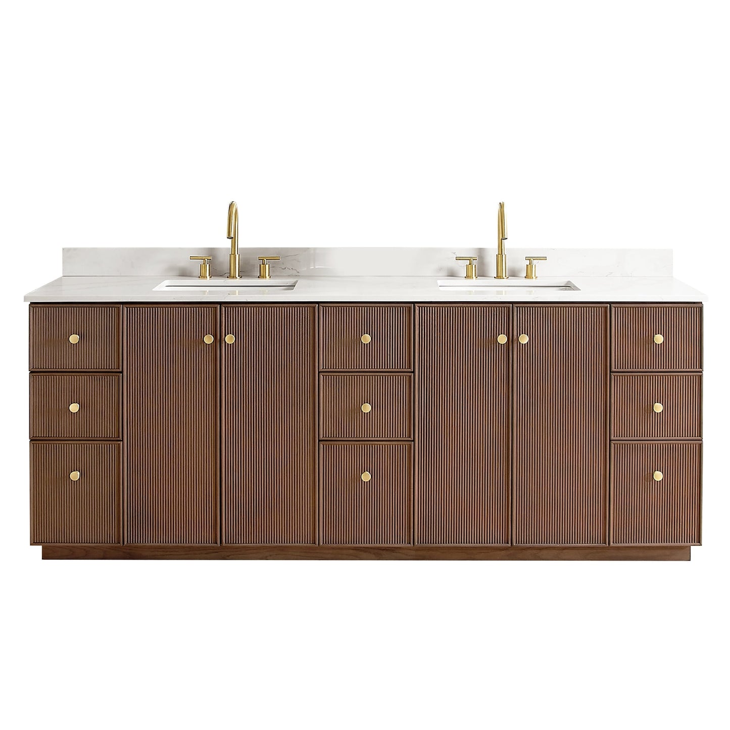 Oza Bath Vanity with Quartz Stone Top without Mirror