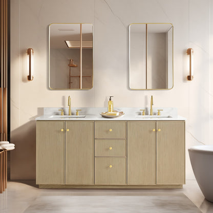 Oza Bath Vanity with Quartz Stone Top without Mirror