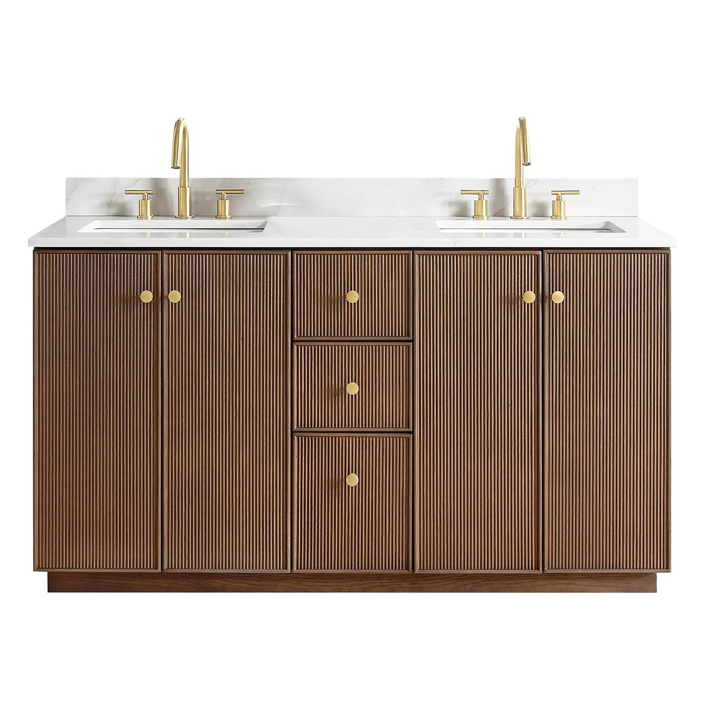 Oza Bath Vanity with Quartz Stone Top without Mirror